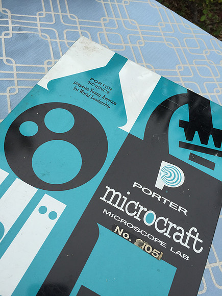 Microscope Book table